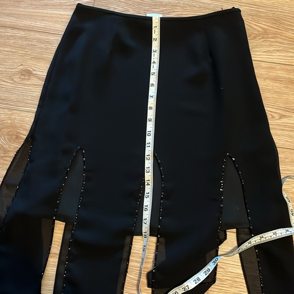 Vintage 90s Cache car wash multilayered embellished skirt - Picture 11 of 12